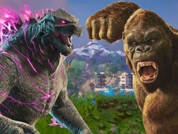 Find Godzilla and Kong in Fortnite