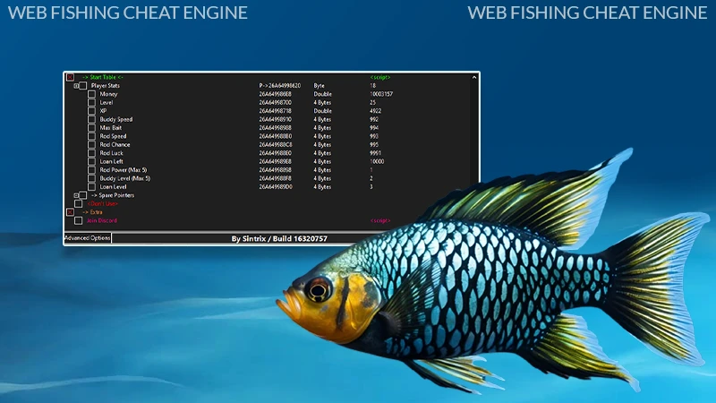 web fishing cheat engine